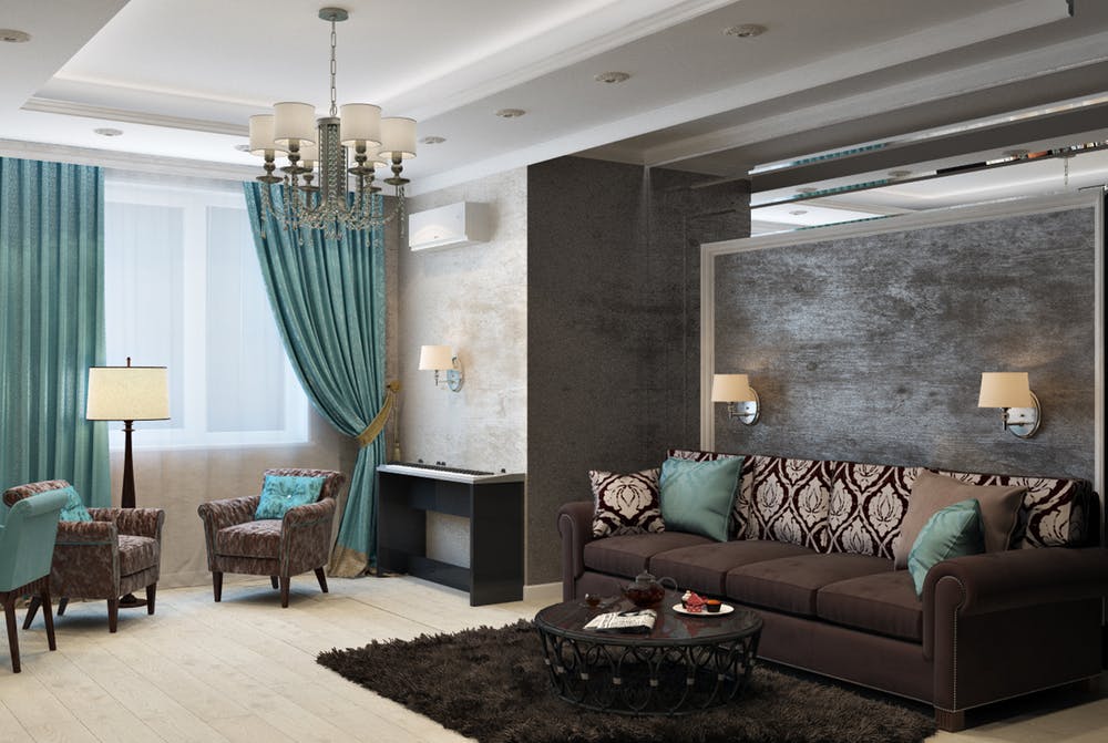 Contrastul, tehnică pentru decorațiunile interioare