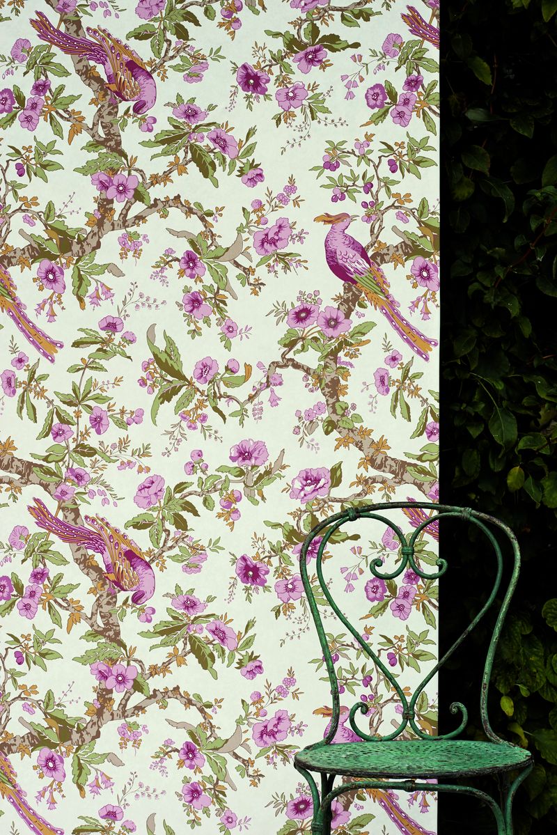 - doar tapetul - Zoffany La Maison Chintz Wallpaper detail_med