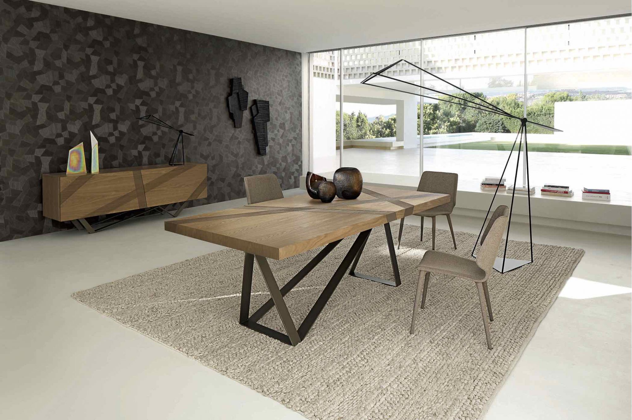dininguri geometrice Roche Bobois Paris